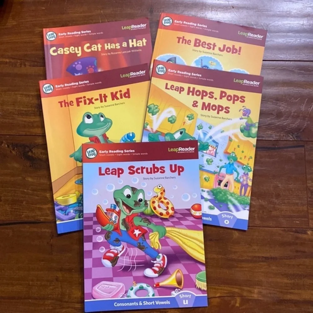 LeapFrog Tag LeapReader Learn to Read Vol 1 Short Vowels 6 Paperback Books